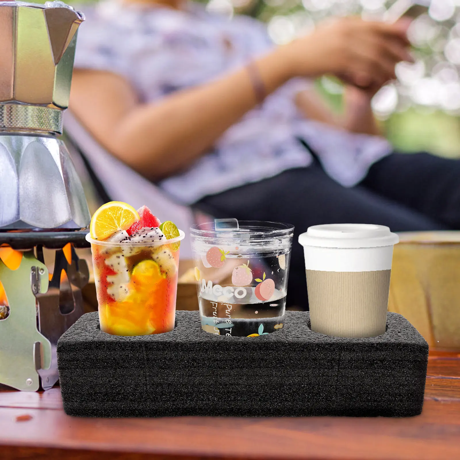 حامل أكواب شاي بالحليب بثلاث ف - مراجعة Coffee Tea Cups وسعره