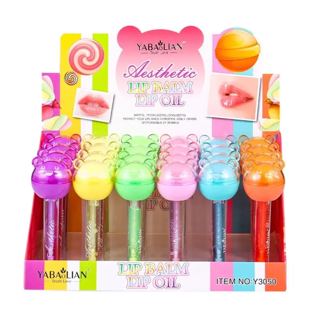 Hoge kwaliteit waterdichte Lollipop lippenbalsem Langdurige 2-in-1 Moisturizer Candy Lipglazes Lipstick