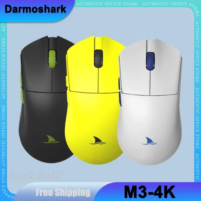 

Darmoshark M3-4K M3S M3 Mouse Gamer Lightweight Bluetooth Wireless Computer Gaming Mouse PAW3395 3-Mode Esports Mouse For Laptop