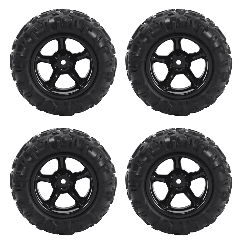 4PCS PX 9300-21 Rubber Tire RC Racing Car Tires 9300&9302 1/18 Scale On Road Wheel Rim Fit For RC Car