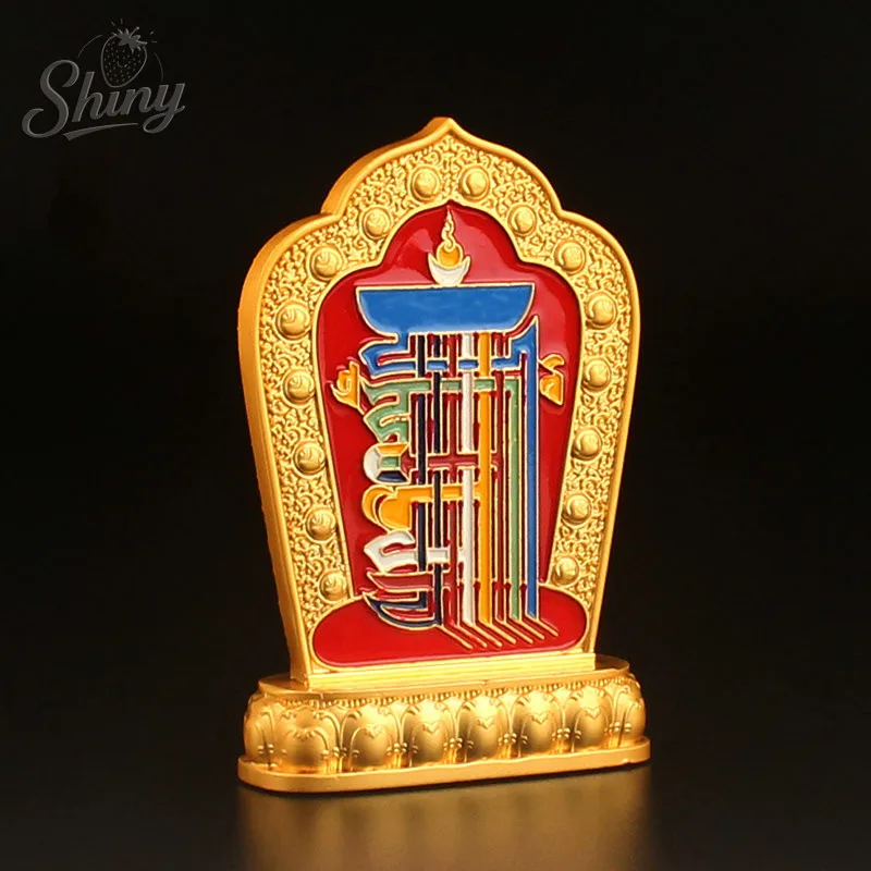 Esoteric Double Face Buddhist Man-bcu 12 Zodiac Nine Palaces and Eight Diagrams Kalachakra Manjusri Crafts Home Decoration