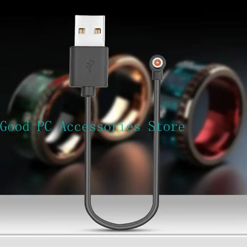 USB 충전 케이블 지능형 반지 웨어러블 장치 및 미용 기기 홈 오피스 사용을 위한 4mm 자기 커넥터