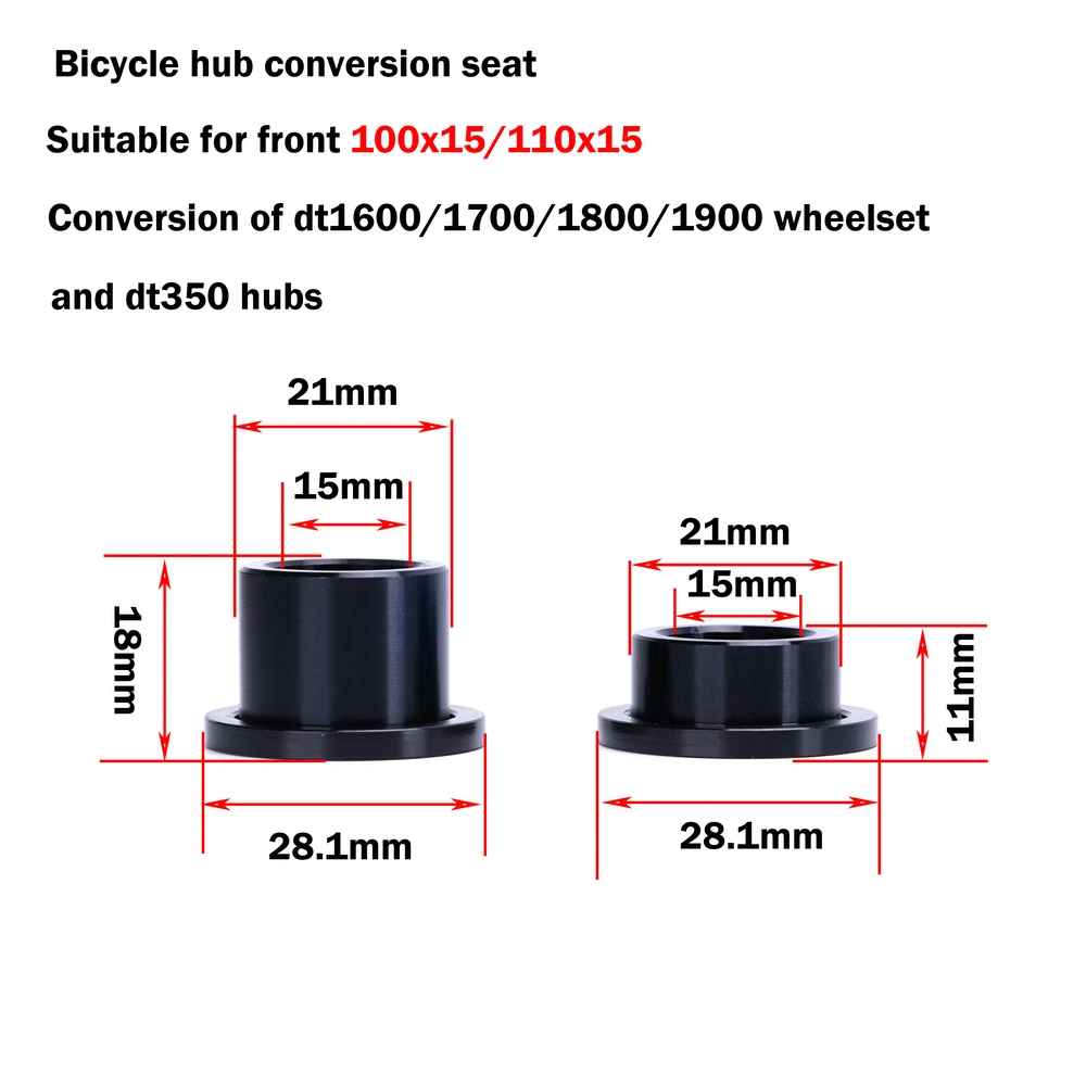 Adaptador de tapa final para bicicleta de montaña, accesorio para DTSWISS/dt240/350/370, cápsulas MTB, cubo convertidor, QR o AT