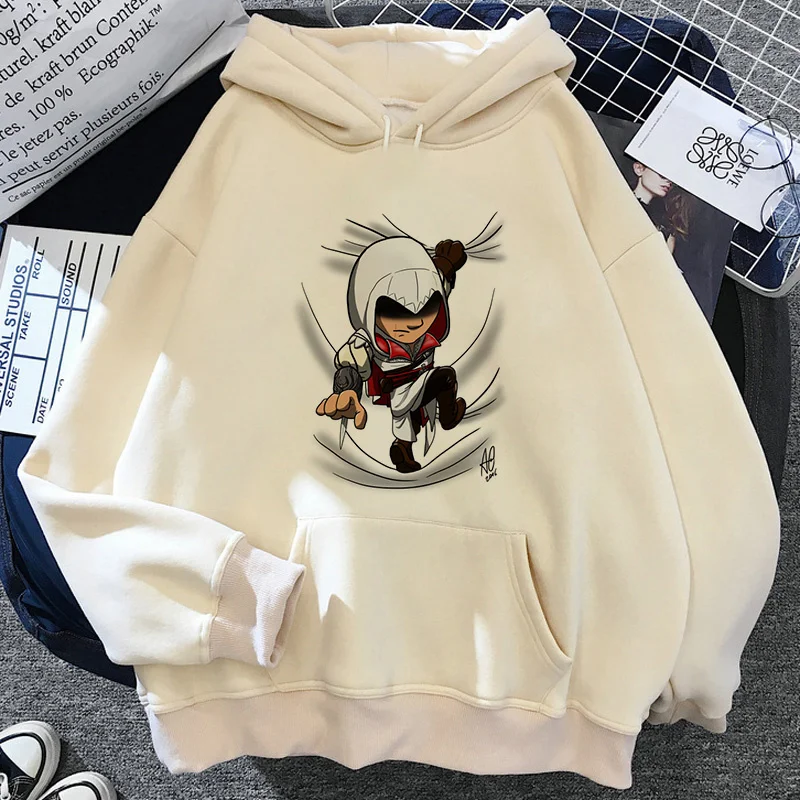 Assassins Creed Hoodie Printed Men/Women Casual Fashion Hooded Shirt Long Sleeves Pullover Sweatshirts Oversized Unisex Clothing