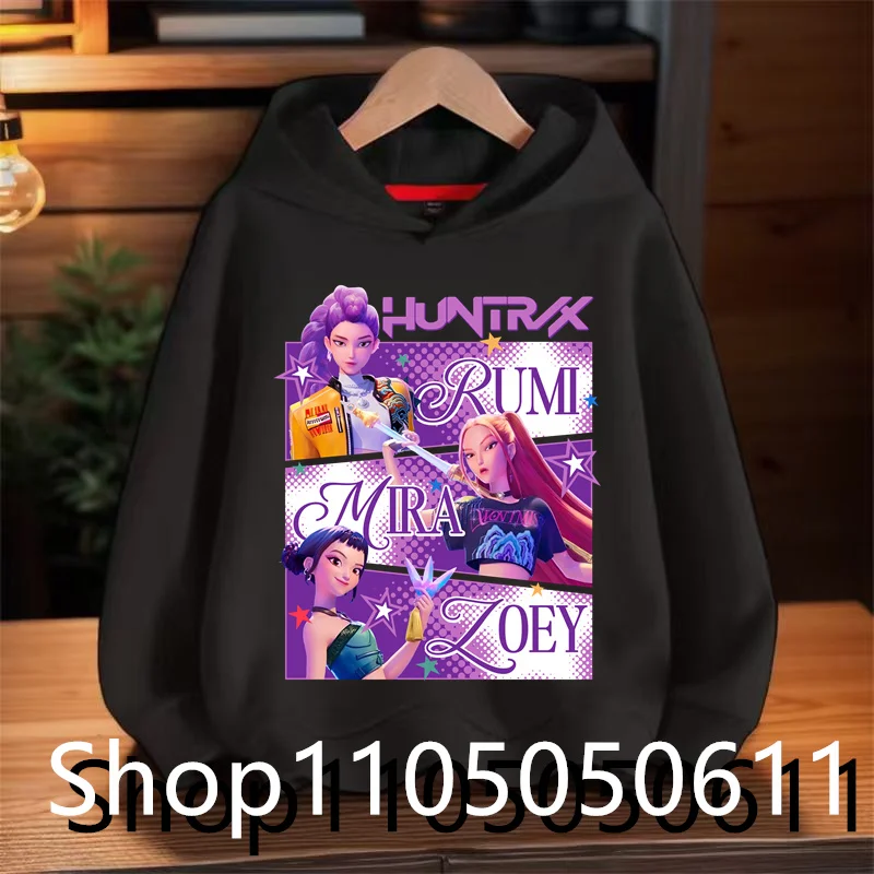 

KPop Devil Hunter Huntrix толстовки для мальчиков модные толстовки для девочек детские повседневные толстовки свитера с длинными рукавами осенняя одежда