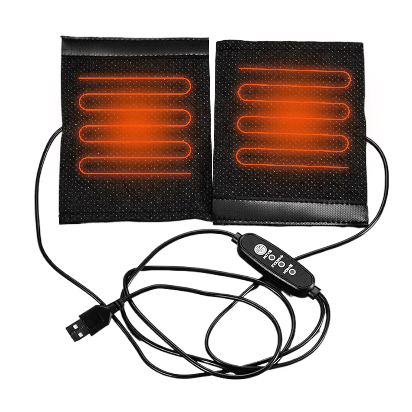 USB Heating Pad Plug in Adjustable Strap Electric Pack Warmer USB Heating Pad for Car for Back Neck Shoulder Body Bed Office