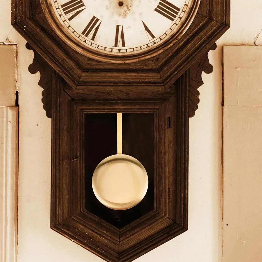 2Pcs Wall Clock Pendulum Gold Plated Quartz Movement Replacement Elegant DIY Repair Part Silent Operation Accurate Timing