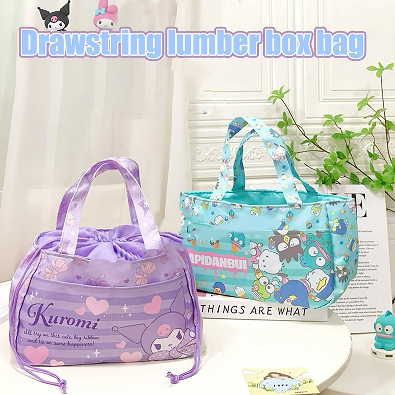 Sanrio My Melody Lunchtas met trekkoord Kuromi Cinnamoroll Multifunctionele opbergtas Handtas Picknicktas
