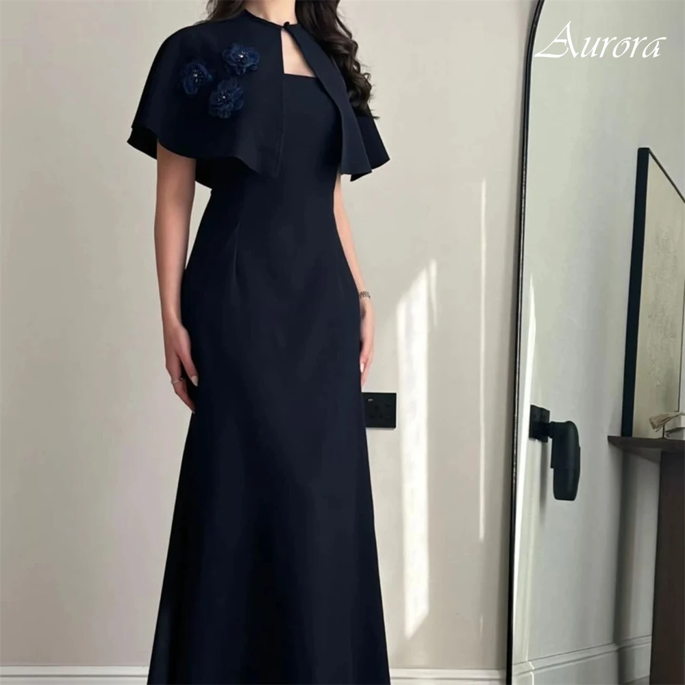 Customized Mermaid Handmade flowers Prom Dresses Classic Strapless 2025 Evening Dress Simple Jersey Celebrity Gown with Beading