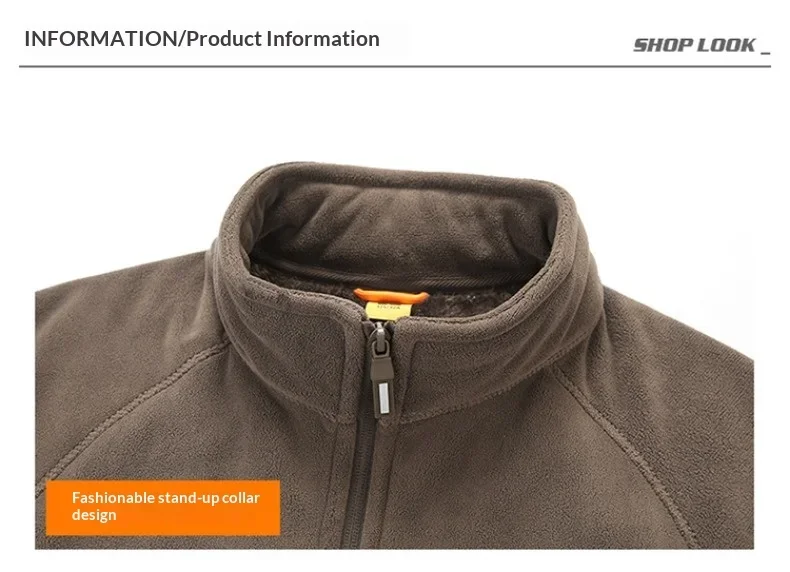 Dicke Fleece-Militärjacken für Herren, Herbst-Winter, warm, winddicht, lässige Parka-Mäntel, Streetwear, Vintage, schwere Oberbekleidung, Parkas – Detail 12