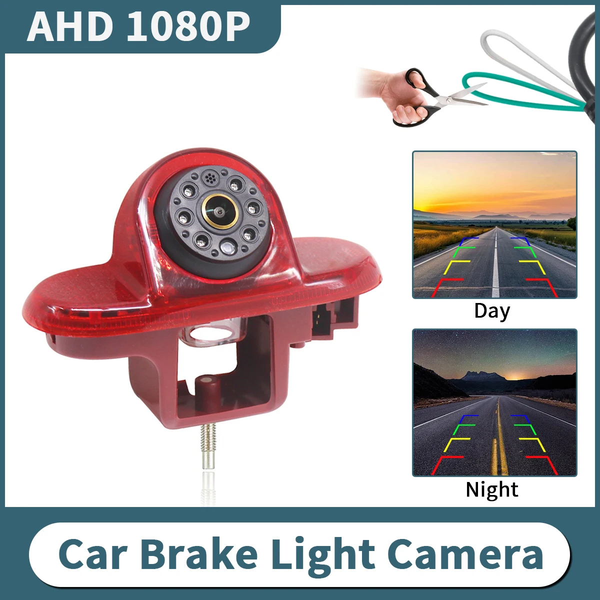 AHD 1080P سيارة الفرامل ضوء كاميرا الرؤية الخلفية لرينو ترافيك 2001-2014 أوبل/فاكسهول فيفارا نيسان بريماستار مقاوم للماء