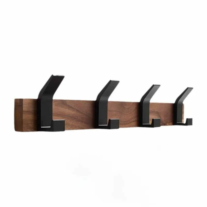 Multipurpose Wood Wall Coat Racks, Quarto Entrance Hall, Cabides De Armazenamento De Roupas, Gancho, Chapéu, Mochila, Xale, Rack Organizador De