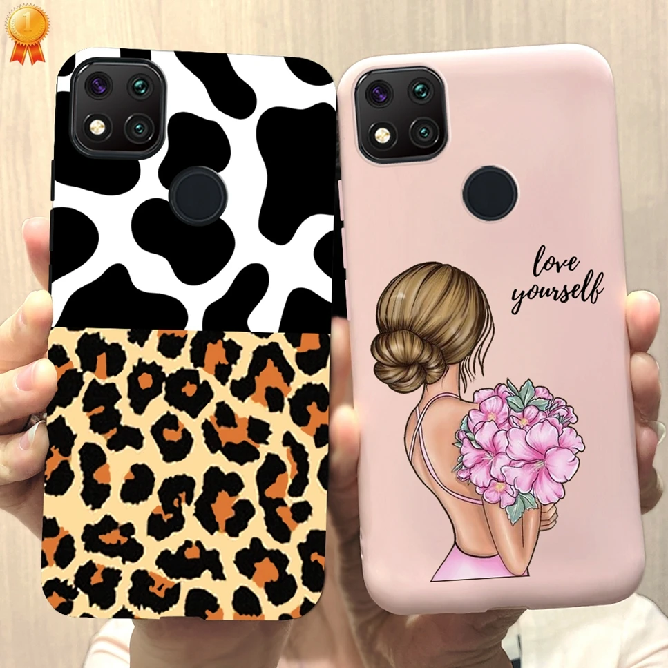 For Redmi 9C Case Redmi9 C Cover Animal Cartoons Painted Soft Silicone Phone Case For Xiaomi Redmi 9C Redmi9C 9 C Case Fundas