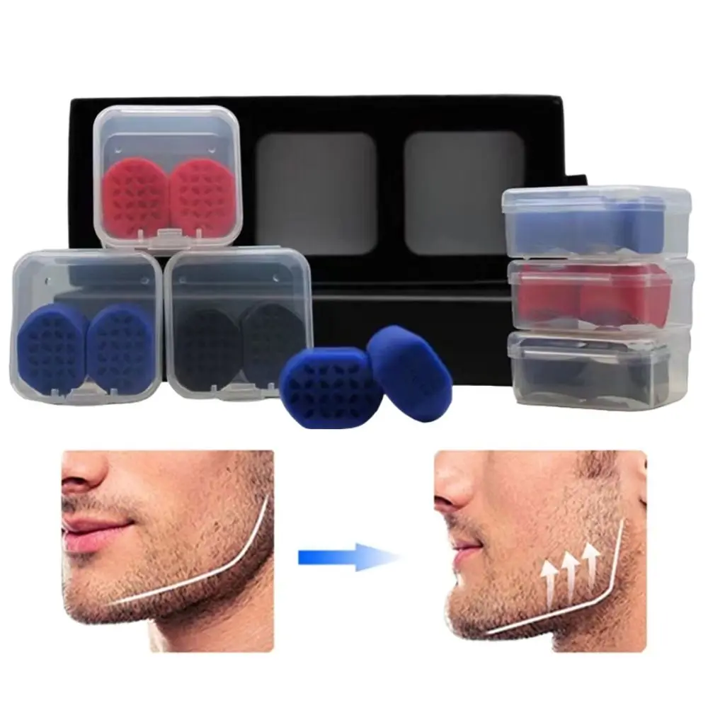 New Jaw Line Exerciser Ball 40/50/60LBS Jaw Line Trainer Face Facial Muscle Trainer JawLine Chew Ball Training