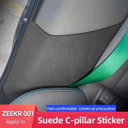 2-piece Car C-pillar sticker For ZZEKR 001 Suede Interior Anti-scratch Mat Protection Sticker Accessories