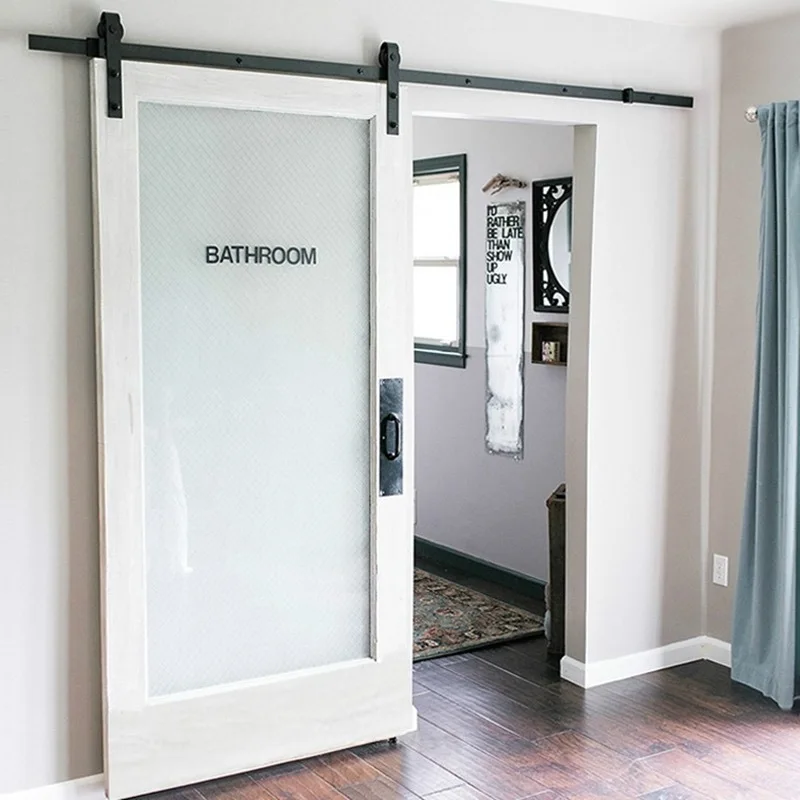

Barn door crane barn magnesium alloy glass rail door sliding invisible kitchen titanium sliding bathroom