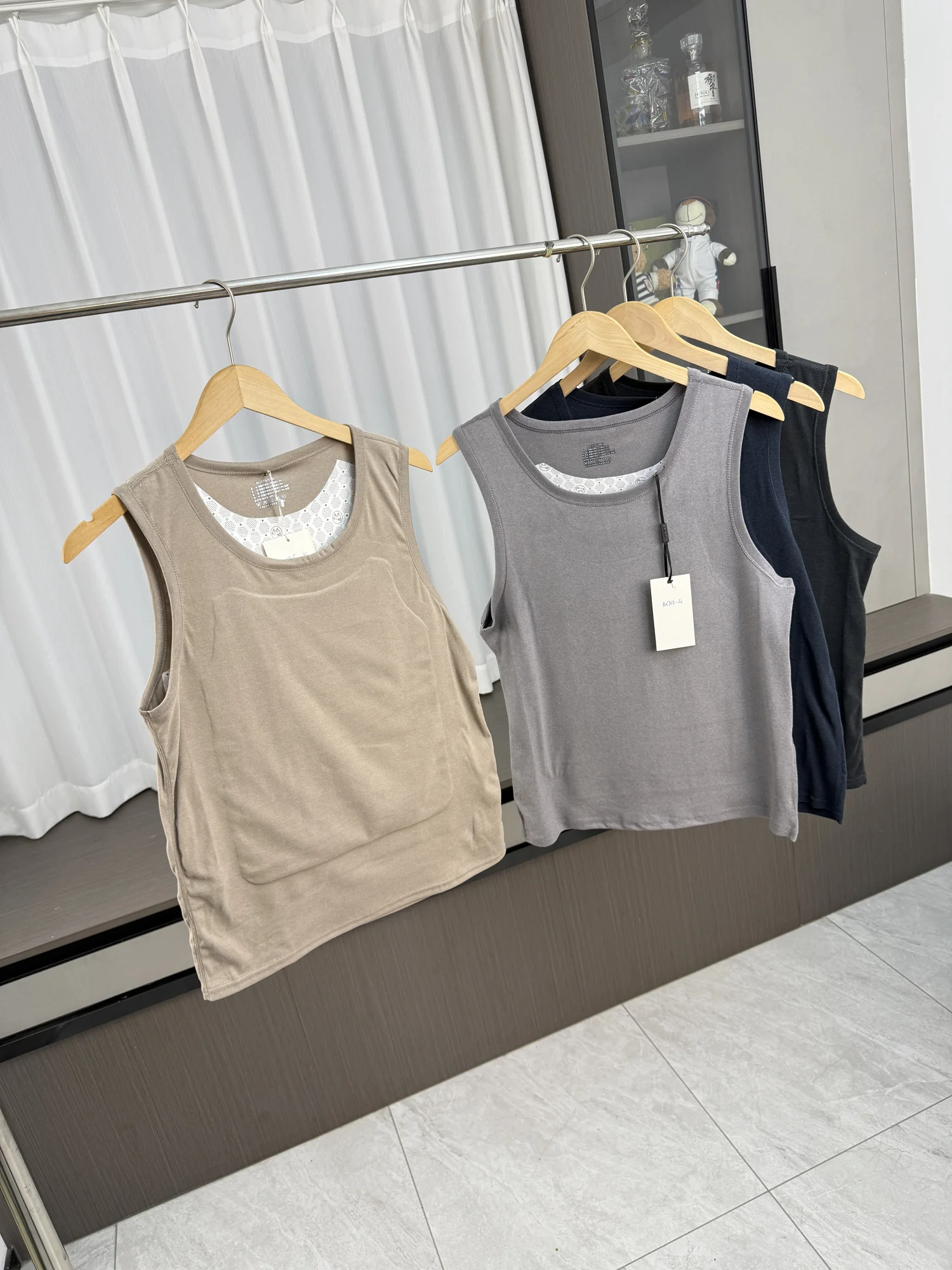 100% Wool Men's Warm Elastic Casual Underwear Vest One-Piece Autumn Winter Thermal Base Layer Clothing Standard Fit round Neck