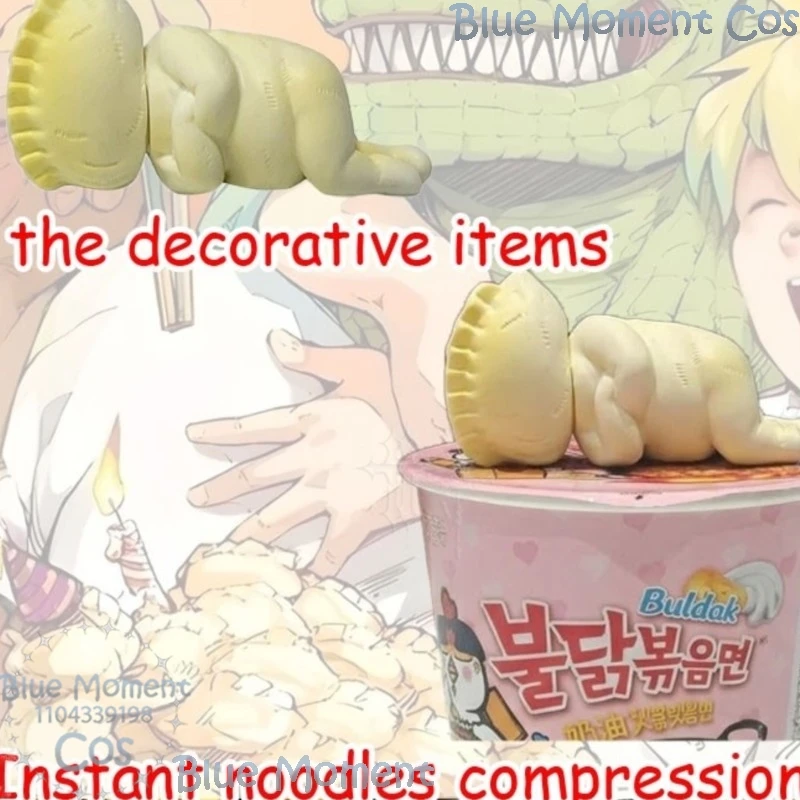 Figura de Nikaido Caiman de Dorohedoro, versión de madera, modelo de adorno, para Festival de la Comprimación de Fideos Instantáneos, Comic Con