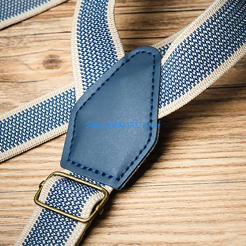 Suspender retro elastis dengan klip punggung yang aman dan tahan lama karet universal aksesori fashion dewasa universal