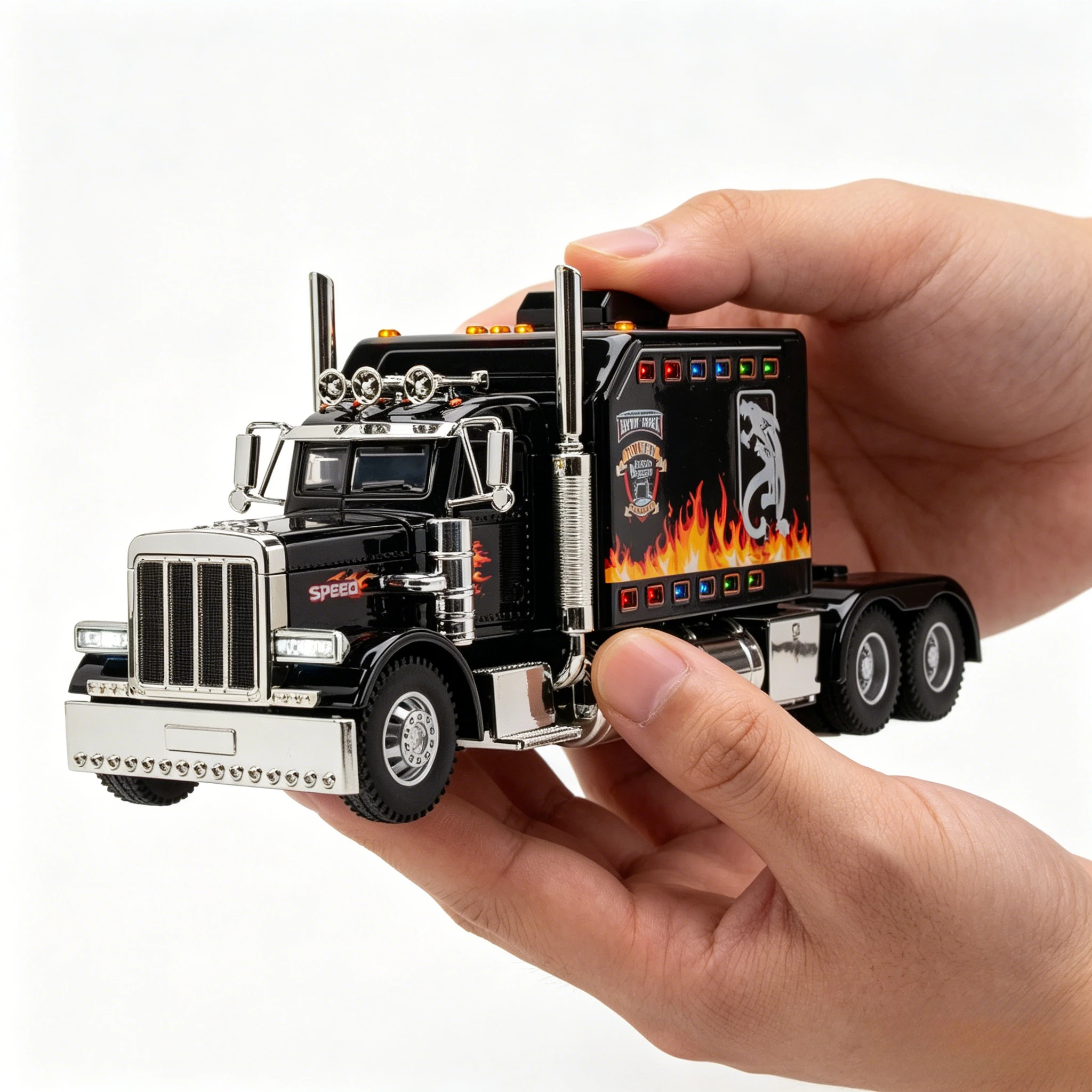 

New 1:24 Alloy Trailer Truck Head Car Model Diecast Metal Container Truck Engineering Transport Vehicles Car Model Kids Toy Gift