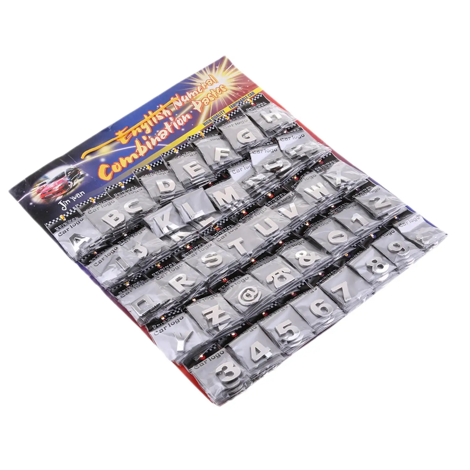 200pcs Car Sticker Alphabet Number Symbol Sticker Decoration