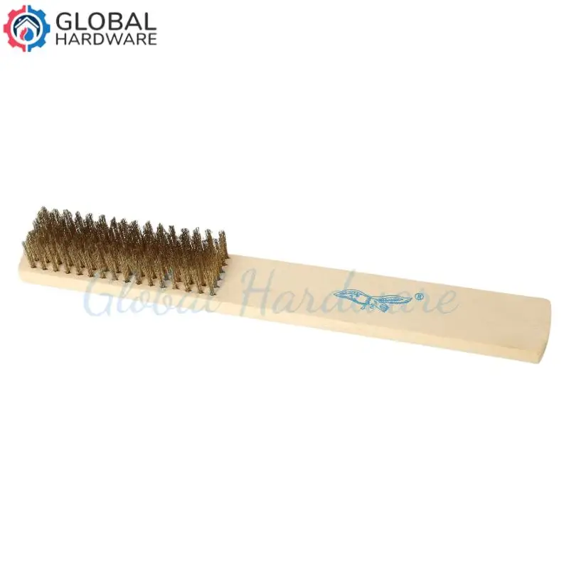 

1pcs Wood Handle Brass Wire Copper Brush Stainless Steel Brush for Industrial Devices Polishing Grinding Cleaning Hand Tool