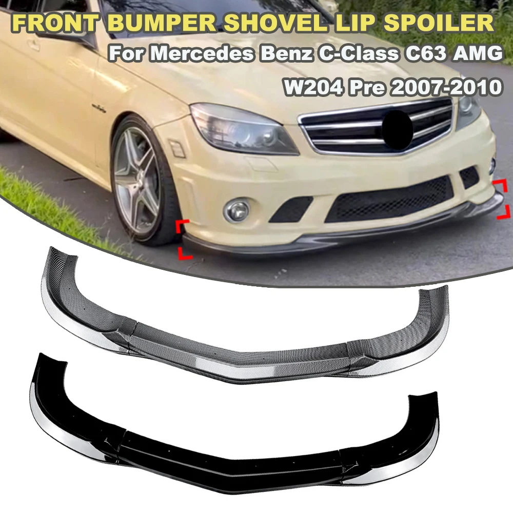 

For Mercedes Benz C-Class C63 AMG W204 Pre 2007-2010 Front Bumper Front Shovel Lip Spoiler Exterior Modification
