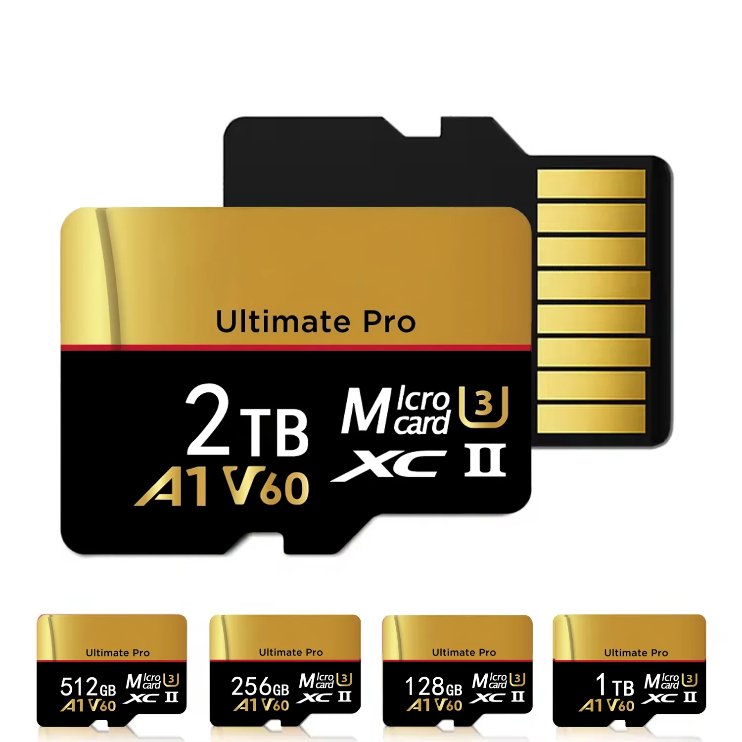 Original Micro SD Card UHS-I I A1 2TB V60 Memory Card for Nintendo Switch Flash Memory Cards 128GB For Insta360 DJI Drone Car