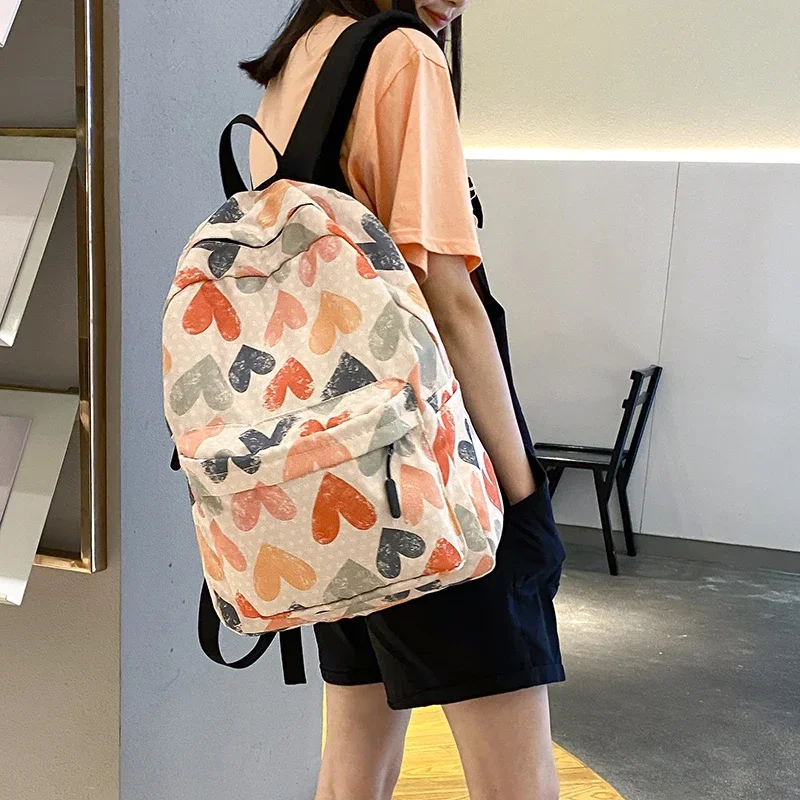 Women's School Backpack Fashion Nylon Plaid Girl Mini Cute Backpacks 2021 Boy Bags Teens For School Bag 5 Class 7 Grade Bookbag
