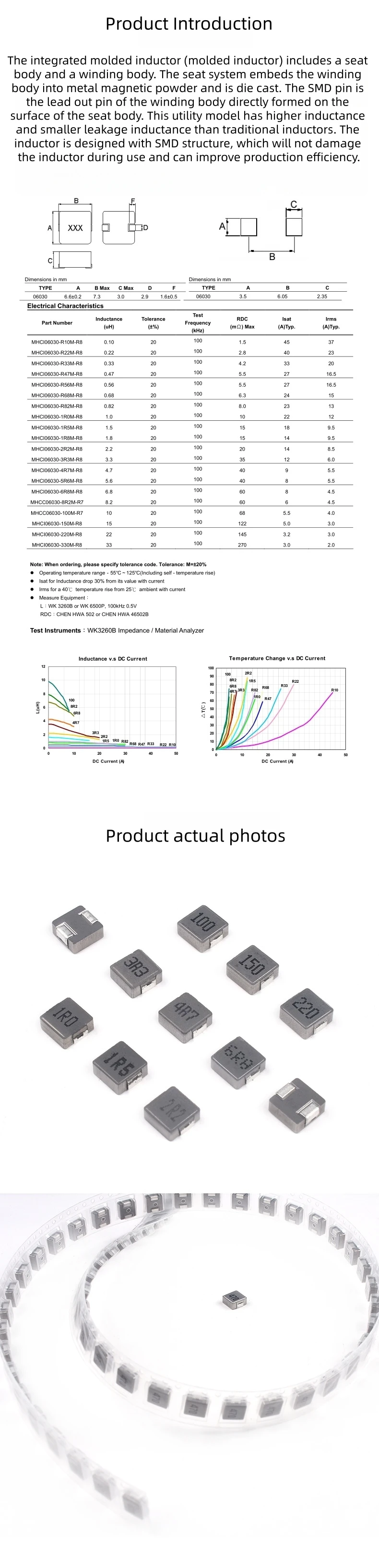 10 Stück 0630 SMT integrierte Induktivität 1/1,5/2,2/3,3/4,7/6,8/10/15/22/33/47uH – Detail 2