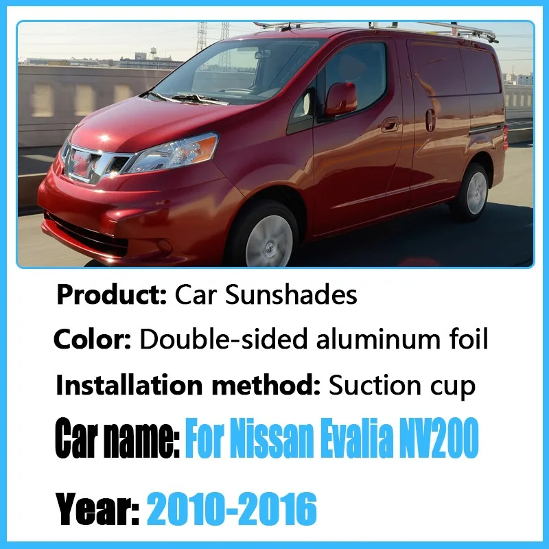 

Car Sunshades Windshield For NV200 Nissan Evalia Vanette 2010-2016 Visor Full Windows Sun Protection Auto Accessories Anti UV