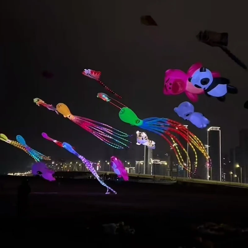 

Large led trilobites kite for adults kite string line professional parachute sports toys Eagle kite giant flying kite Backpack
