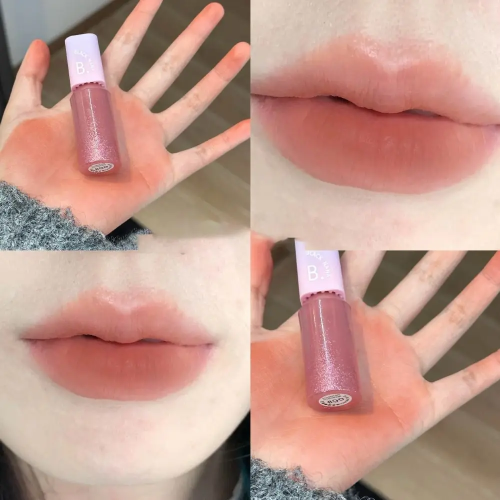 Gladde waterdichte fluwelen matte lipmodder Langdurige hydraterende matte fluwelen lipgloss Transpiratie Non-stick Cup Lip Cream Dames