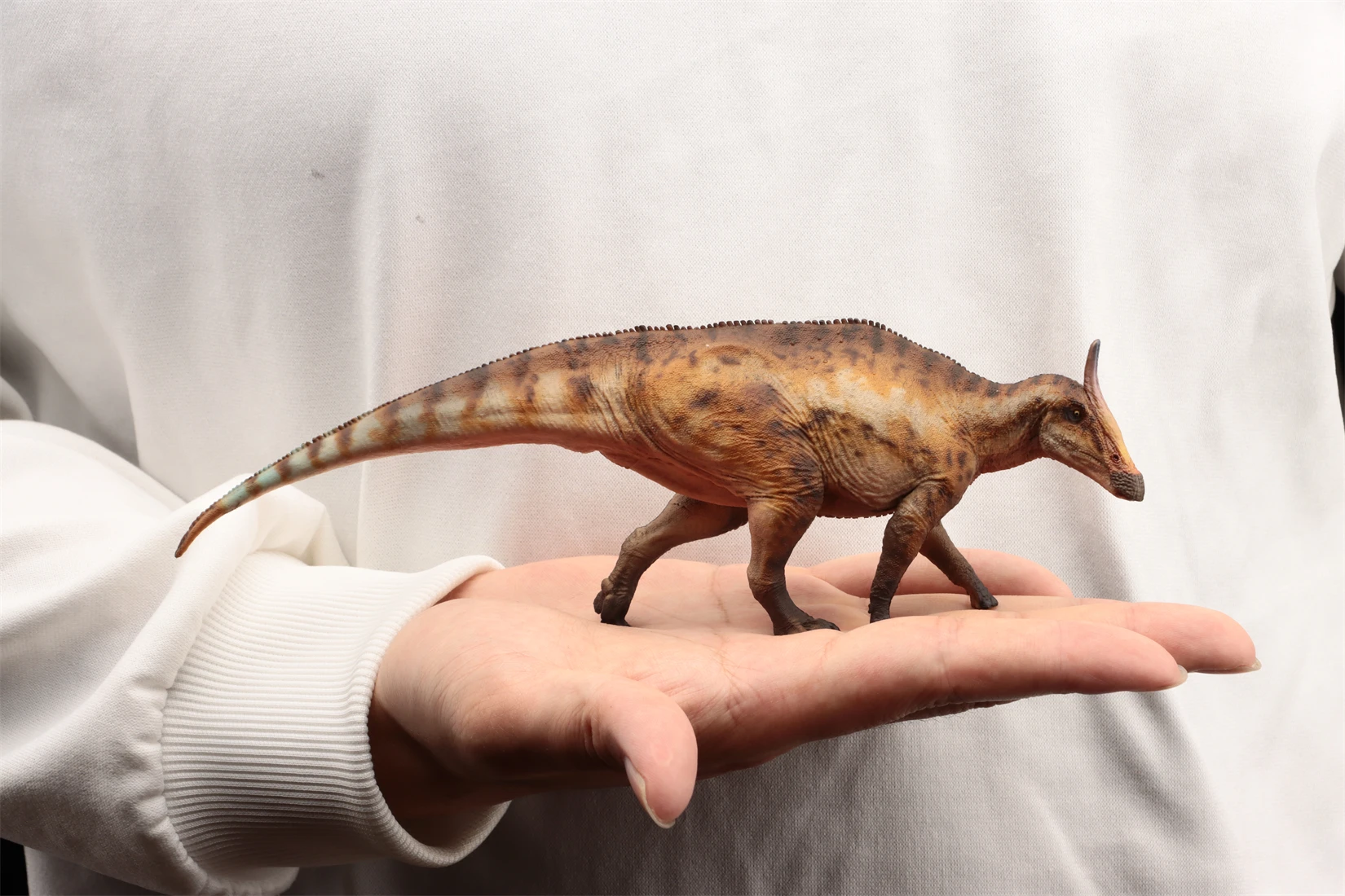 HAOLONGGOOD 1:35 Saurolophus modelo Hadrosauridae dinosaurio Animal figura colección escena decoración regalo de cumpleaños