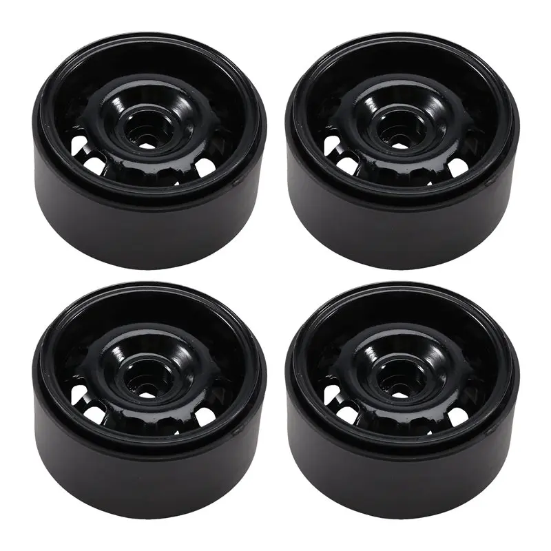A63T-4Pcs RC Crawler Car Aluminum Alloy 12 Large Apertures 1.9 Inch Beadlock Wheel Rim For 1/10 RC Car