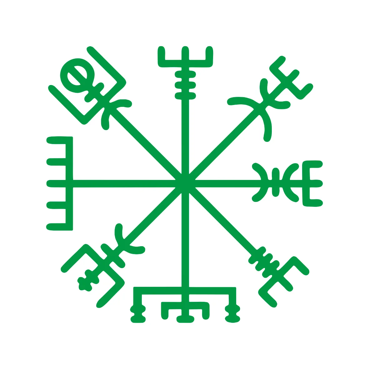 Verschillende Maten Kleuren Viking Rune Vegvisir Talisman Grappige Auto Sticker En Sticker Vinyl Auto Stickers Kiezen Maat