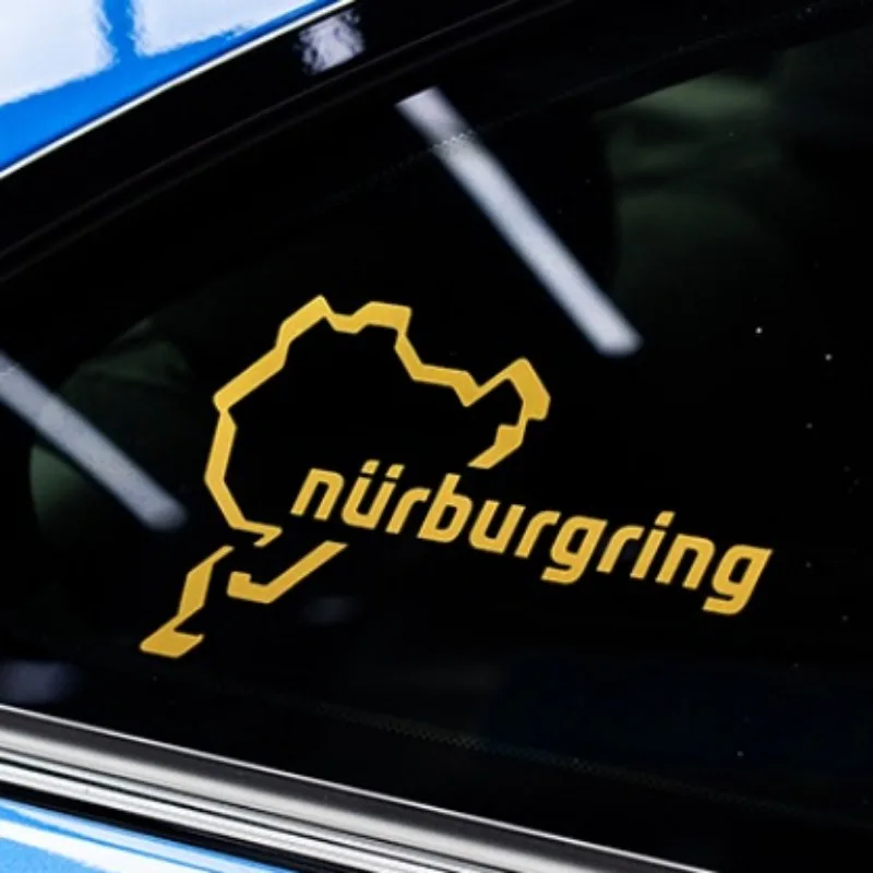 Creative Racing Road Nürburgring Car Stickers Waterproof  Decoration for Auto Window Bumper Body Cover Scratches Vinyl Decals