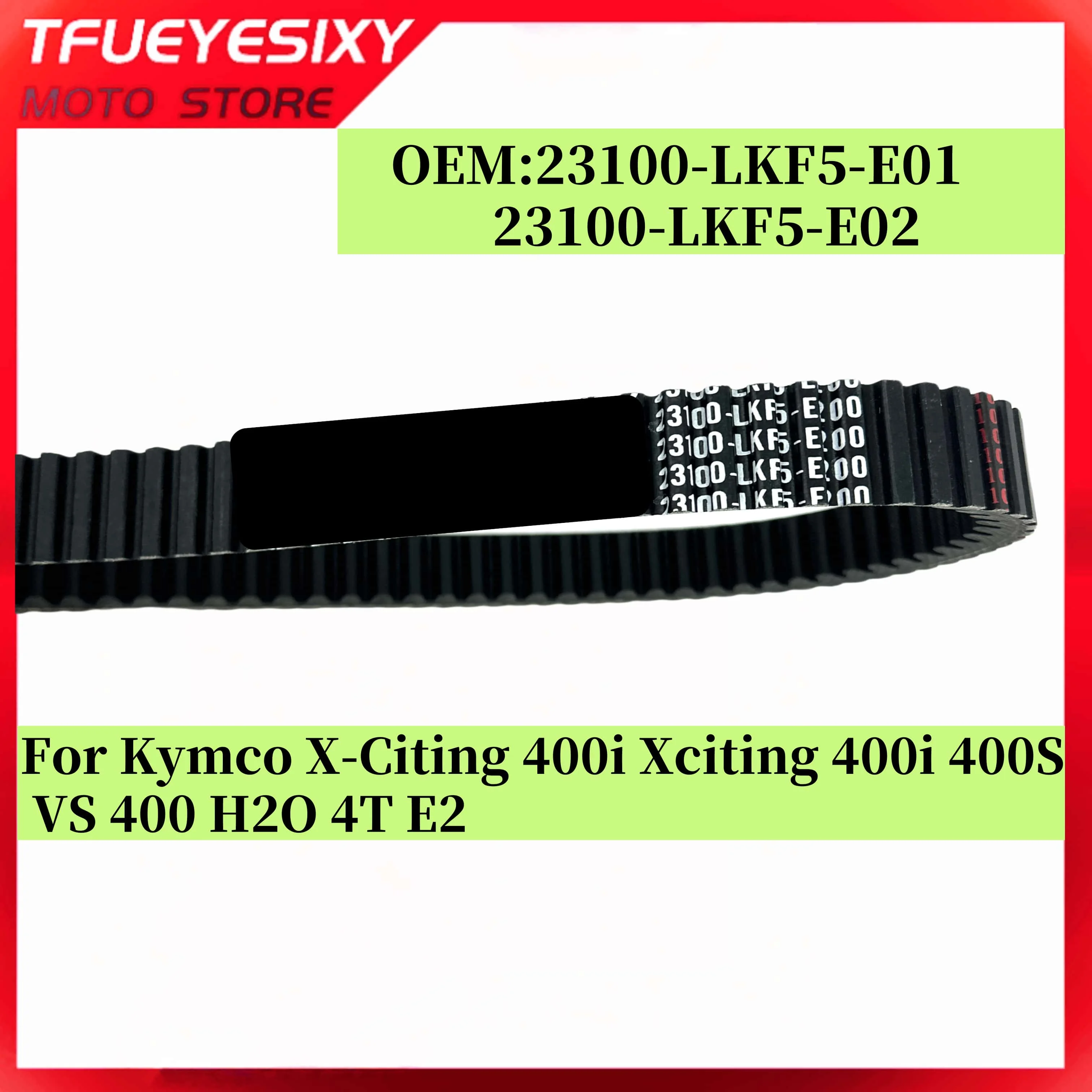 

Engine Drive Belt Kevlar For Ky mco X-Citing 400i Xciting 400i 400S VS 400 H2O 4T E2 23100-LKF5-E01 23100-LKF5-E02