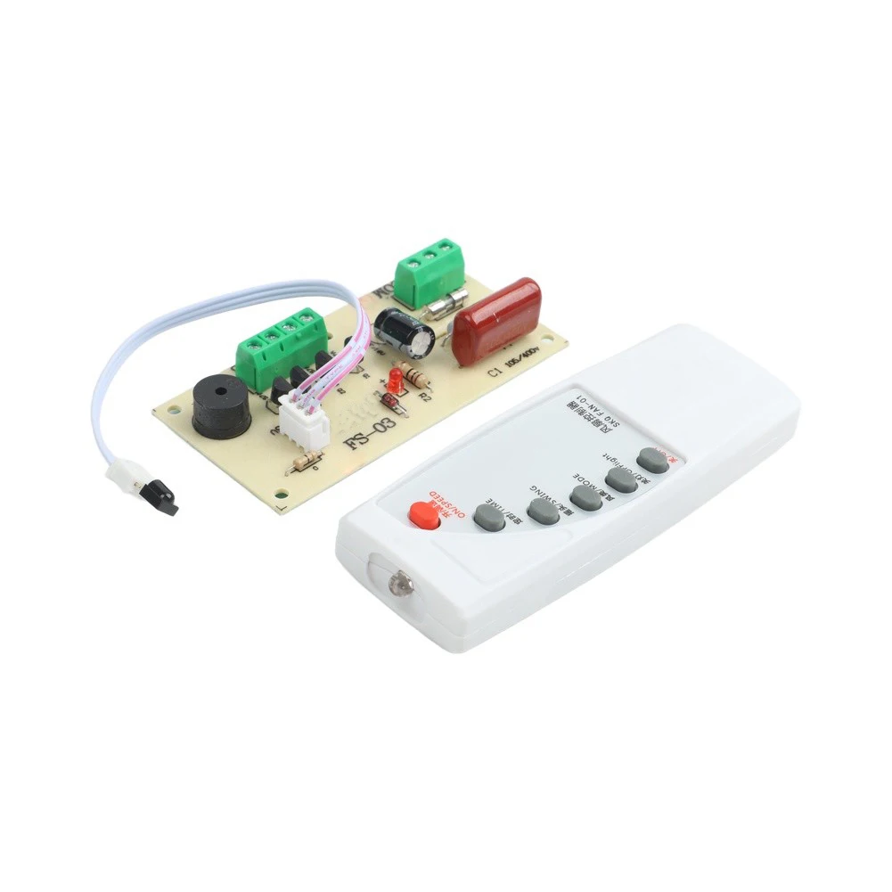 Replacement Circuit Board Kit for Fan Remote Controls Supporting High Medium Low Speeds Timer and Swing Features
