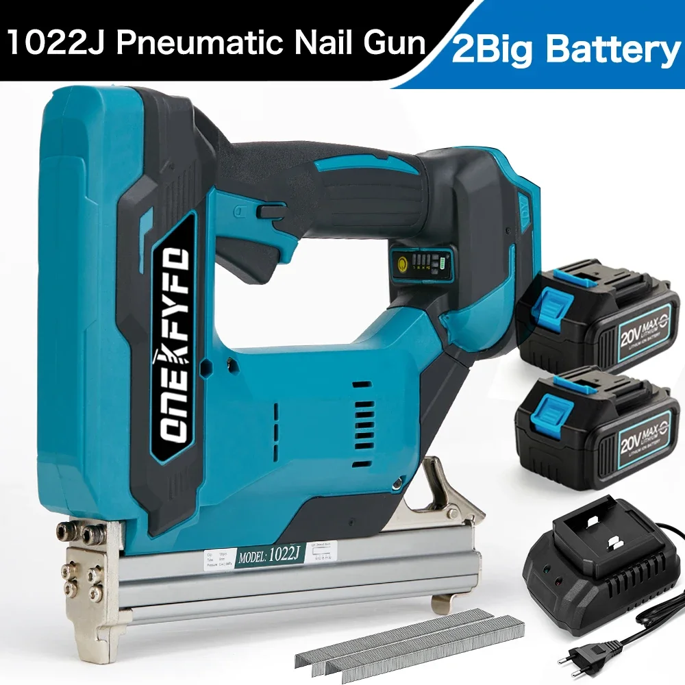 F30/422j/1022j Borstelloze Elektrische Nail Gun Frame Spijker Tacker Meubelen Nietpistool Houtbewerking Tool Voor Makita 18V Batterij