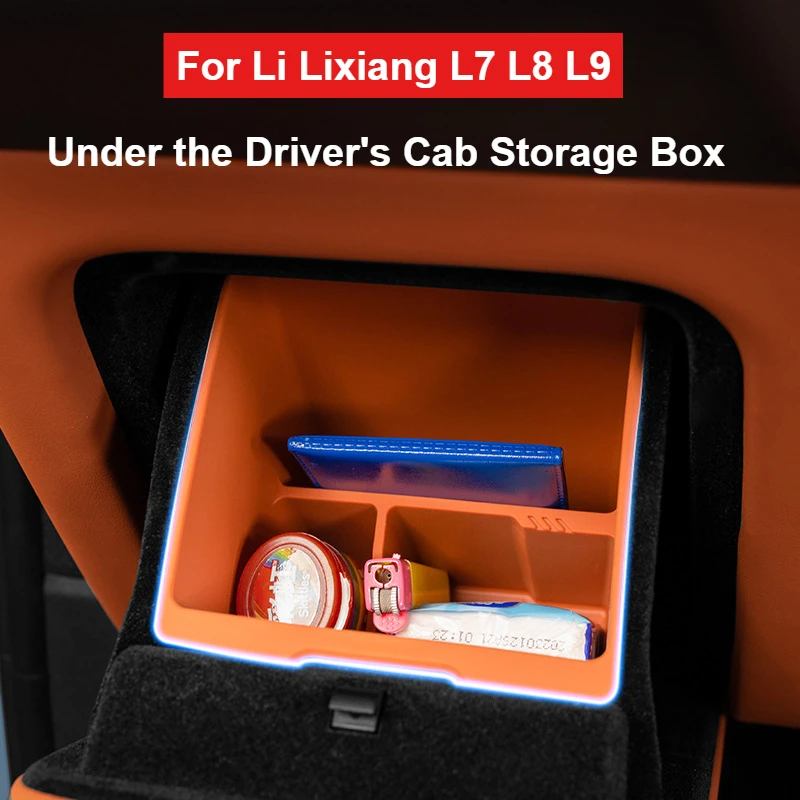 

For Li Lixiang L7 L8 L9 2022 2023 2024 Storage Box Under The Driver's Cab Interior Storage Box Interior Modification Accessories