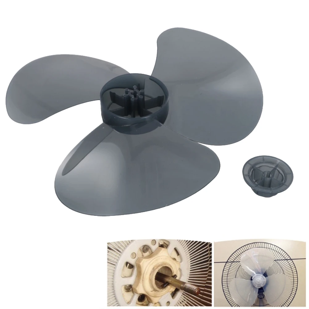 12inch 3 Leaves Plastic Fan Blade For Standing Pedestal Floor Wall / Table Cooling Fan Transparent White Black Fan Blade