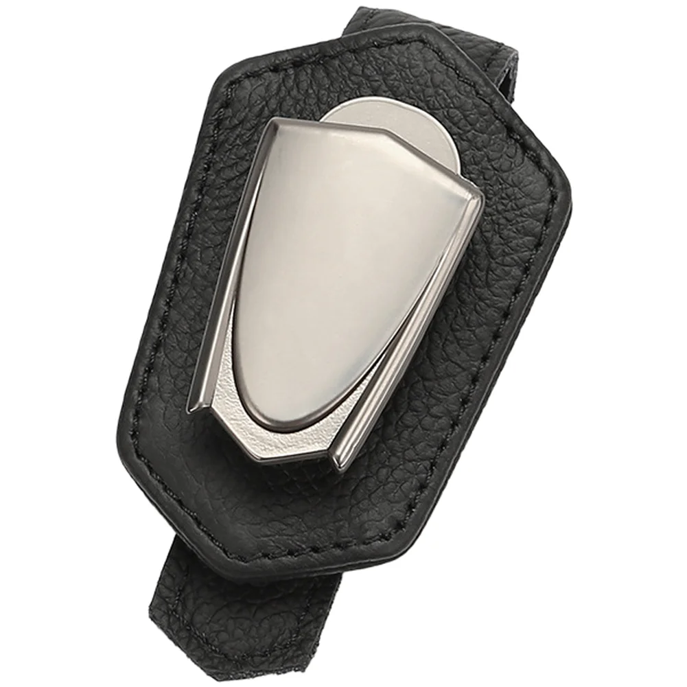 

1pcs Versatile Car Visor Sunglass Holder Clip Magnetic Leather Glasses Storage Box Interior Accessories