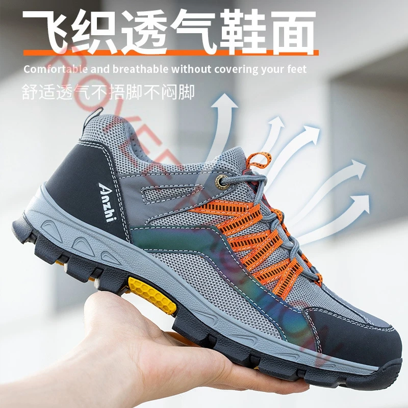 

2023 Indestructible Shoes Men Steel Toe Cap Work Safety Shoes Sneakers Protective Steel toe Shoes Boots Women Work Shoes zapatos