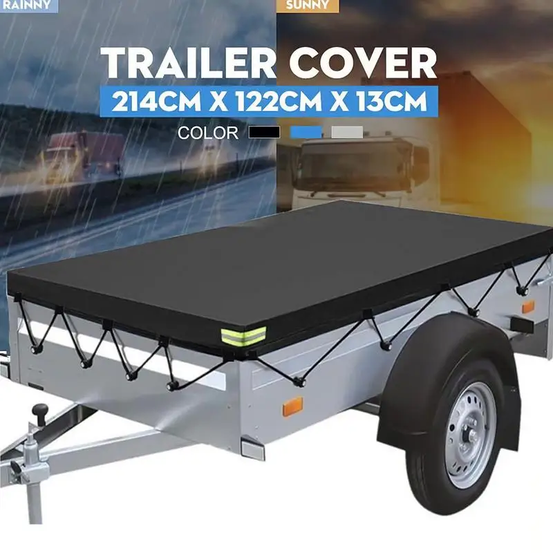 Waterproof Truck Bed Cover Waterproof Pickup Truck Tarp Cover Reinforced Sewing Truck Bed Tarpaulin Cover For Most Common Pickup