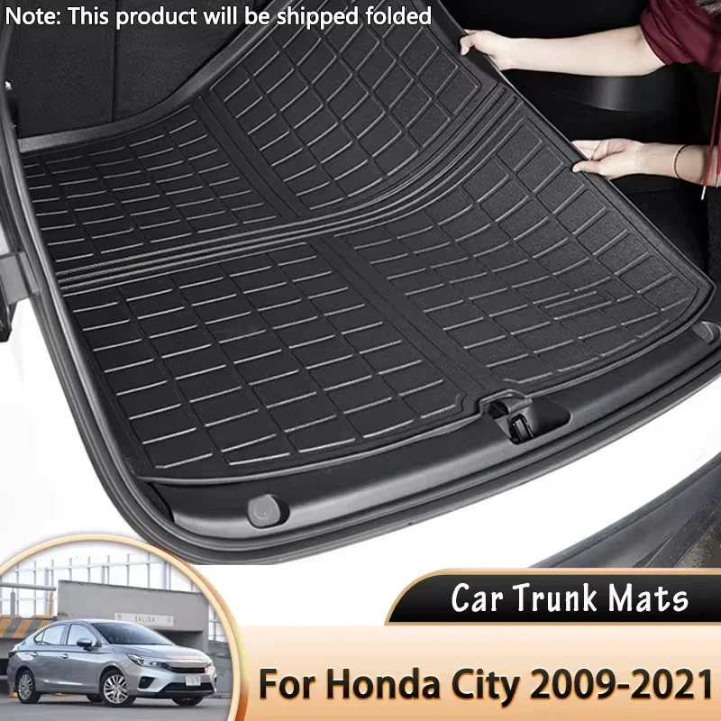 

for Honda City Grace Gienia Ballade GM 2009~2021 2020 EVA Car Rear Trunk Mat Waterproof Protective Liner Trunk Tray Floor Mats