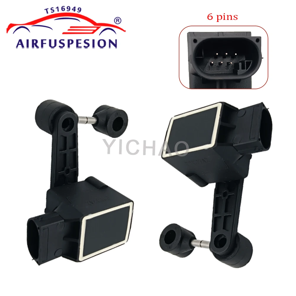 2PCS Front or Rear New Height Level Sensor (6 Pins) For Jaguar XJ8 X350 2004-2007 C2C2242 C2C2253 C2C35586 C2C2254 C2C2256