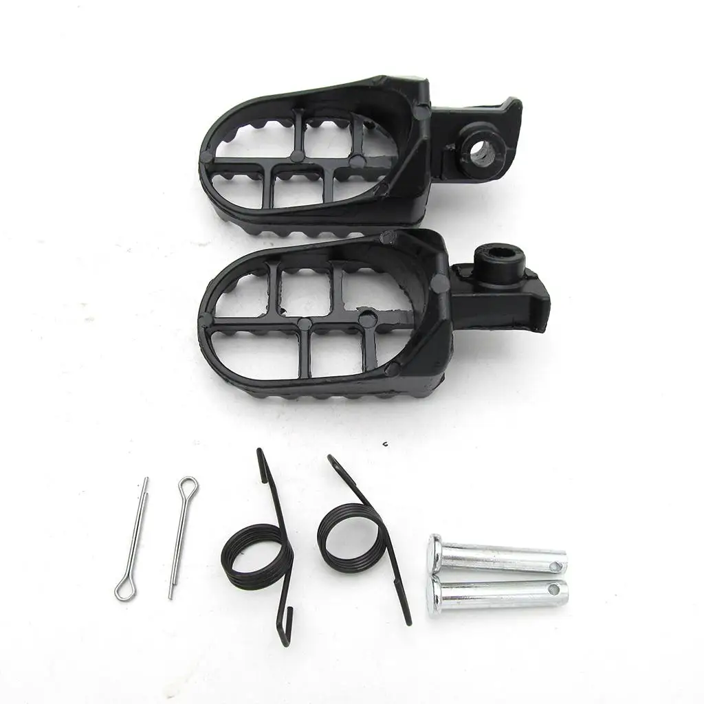 Motorcycle Footrest Adjustable Aluminum Pegs Sports Footrest Set Traffic for XR CRF KLX110 PW50 PW80 TW200 R50E R90E