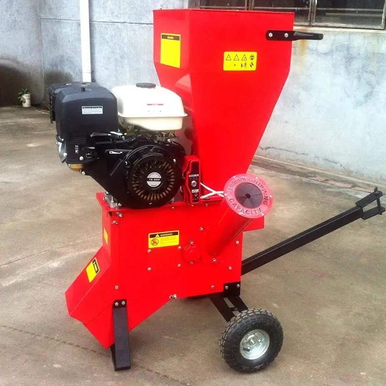 

Мощный бензиновый измельчитель древесины на заказ, высокоэффективный садовый шредер, мобильный измельчитель веток для двора