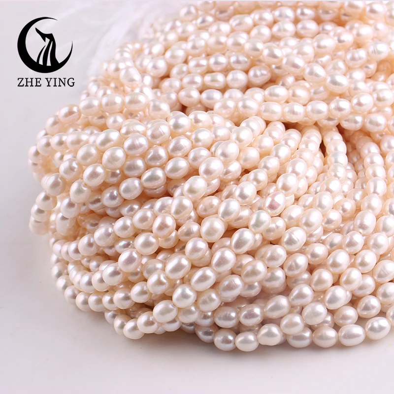 Natural Rice Freshwater Pearl Beads AAA Quality Loose Mother Pearl Beads for Jewelry Making Bracelet Necklace DIY Accessories